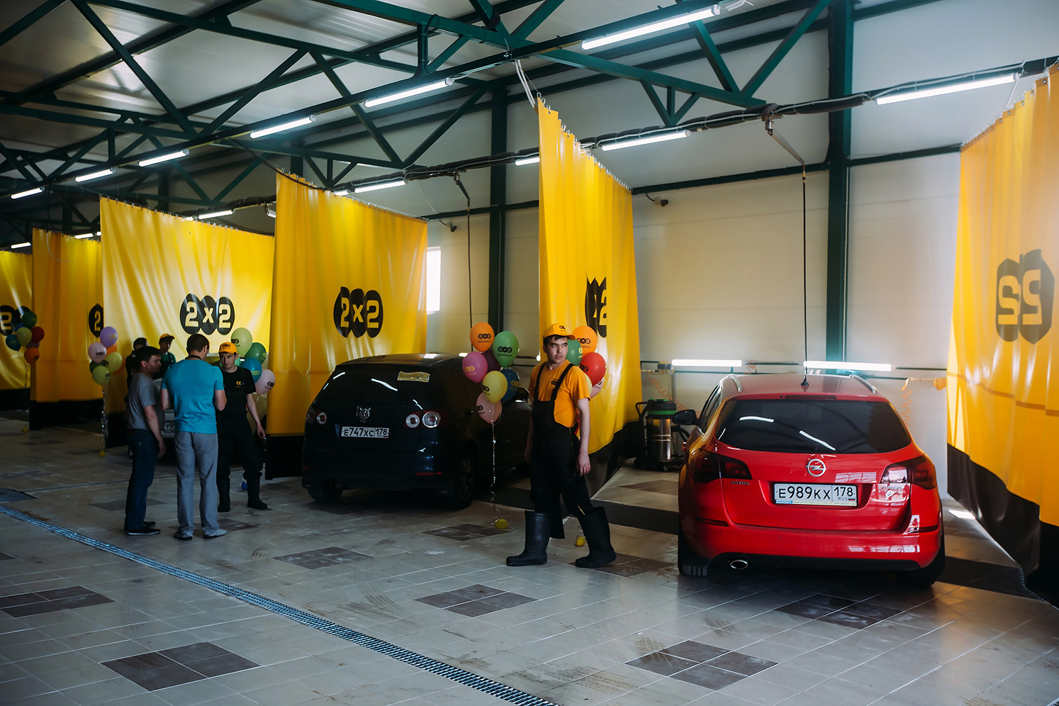 Автомойка 2х2 изнутри — турбосушка и продувка кузова сжатым воздухом